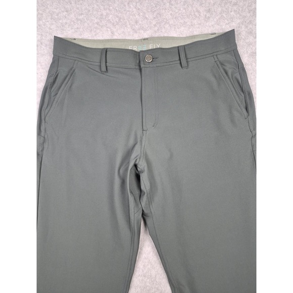 Free Fly Nomad Pants Men's Green Size 36/34 Stretch Athletic - Picture 4 of 7